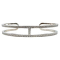 18K Hermes Ever Chain D¡ ̄ancre Cuff Diamond Bracelet