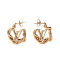 18K Louis Vuitton Garden Louise Hoop Earrings