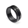 18K Gucci Double Icon Black Corundum Ring
