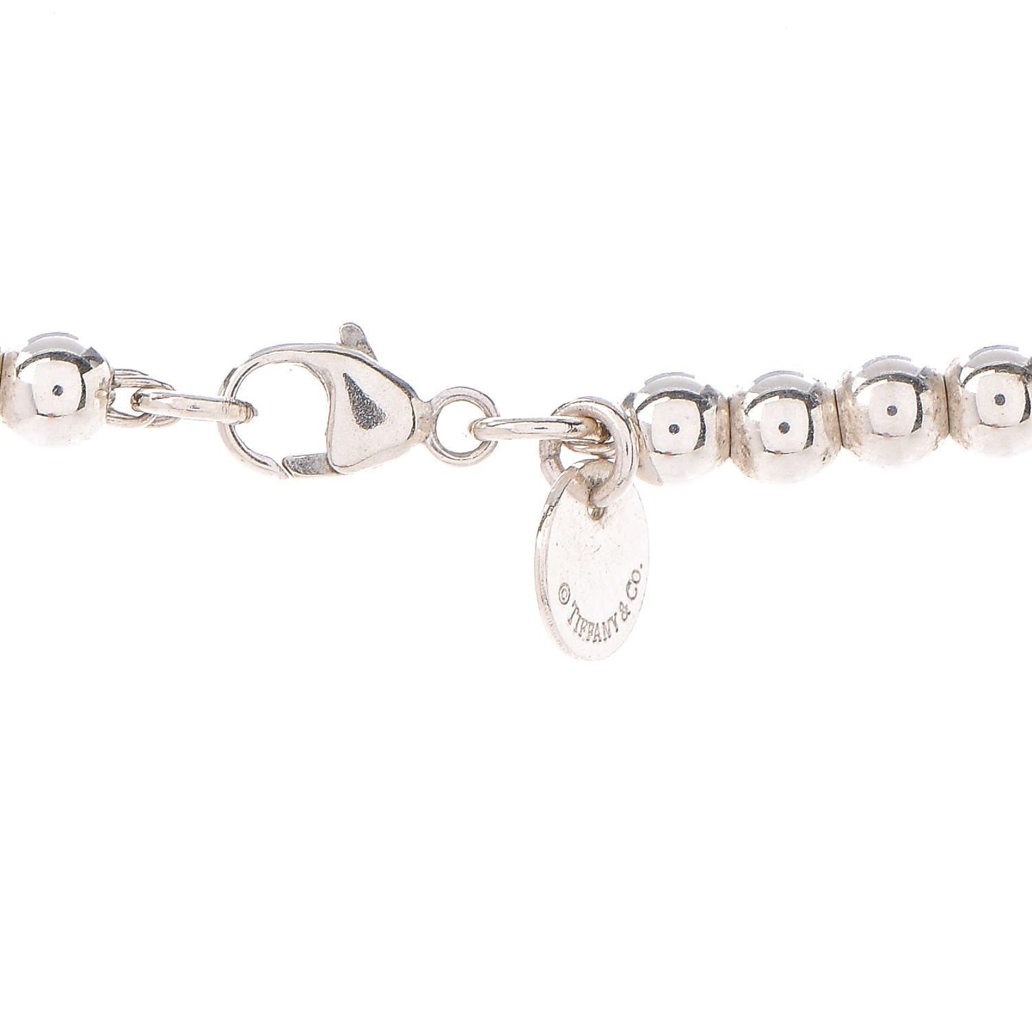 18K Tiffany Return to Heart Tag Bead Necklace
