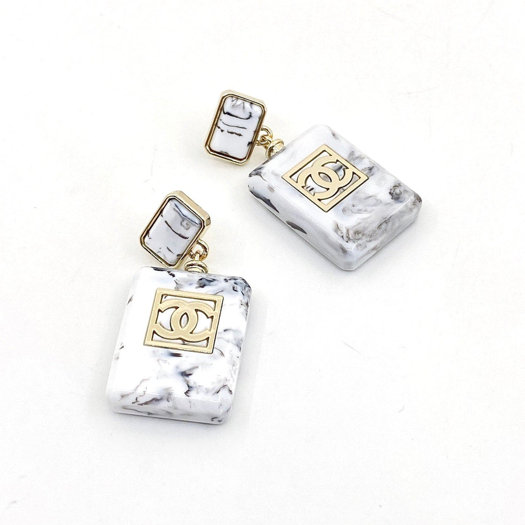 18K Chanel Eternal No. 5 Earrings