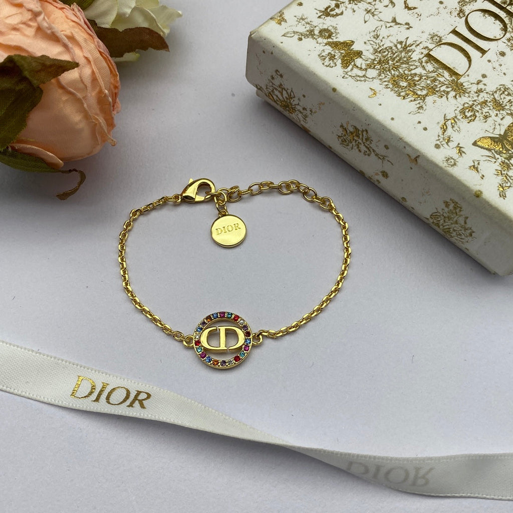 18K Dior Petit Multicolor Crystals Bracelet
