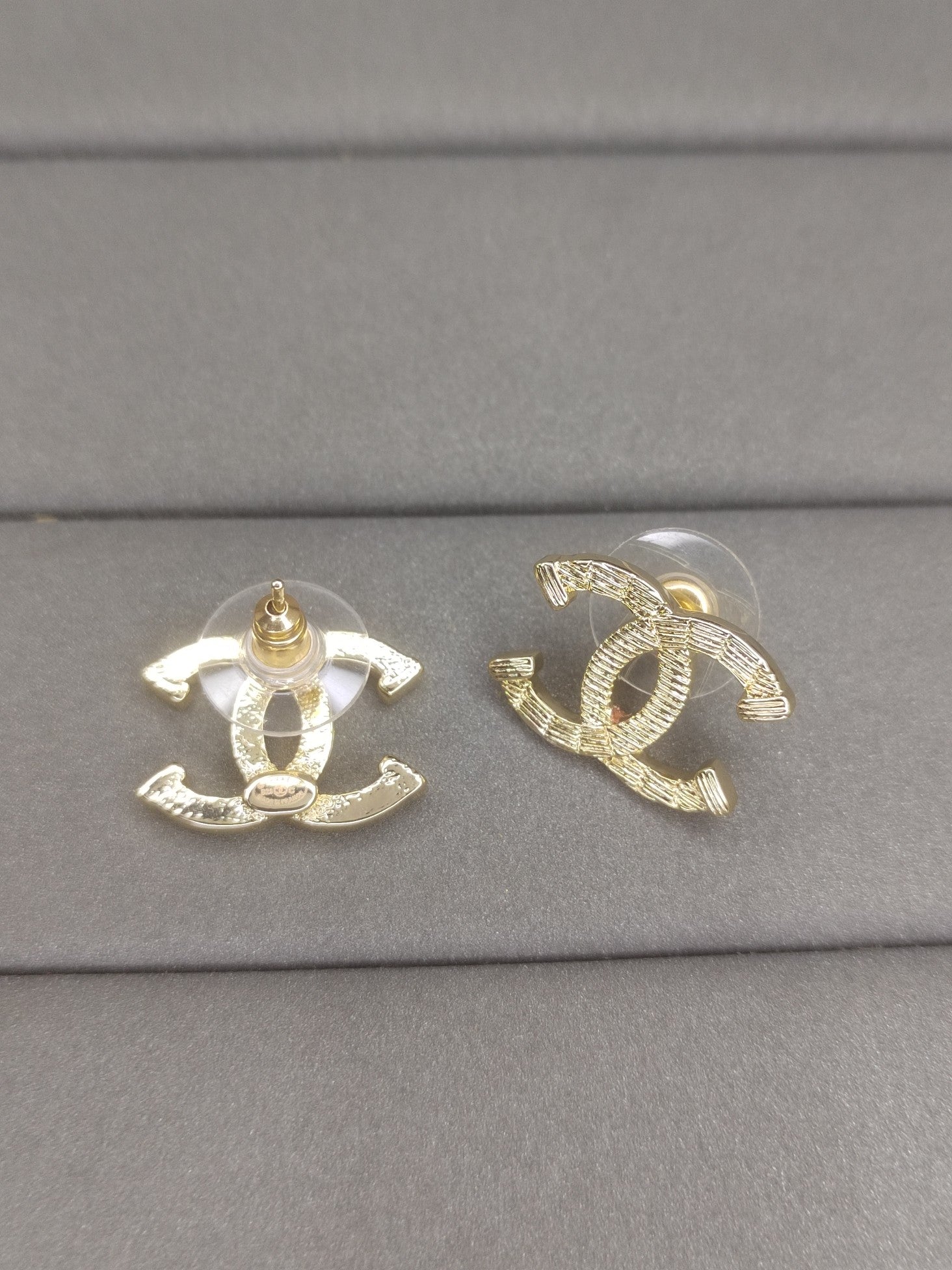 18K Chanel Classic Earrings