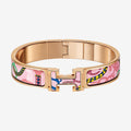18K Hermes Clic Panoplie Equestre Pink Bracelet