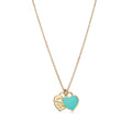 18K Tiffany Return to Mini Double Heart Necklace