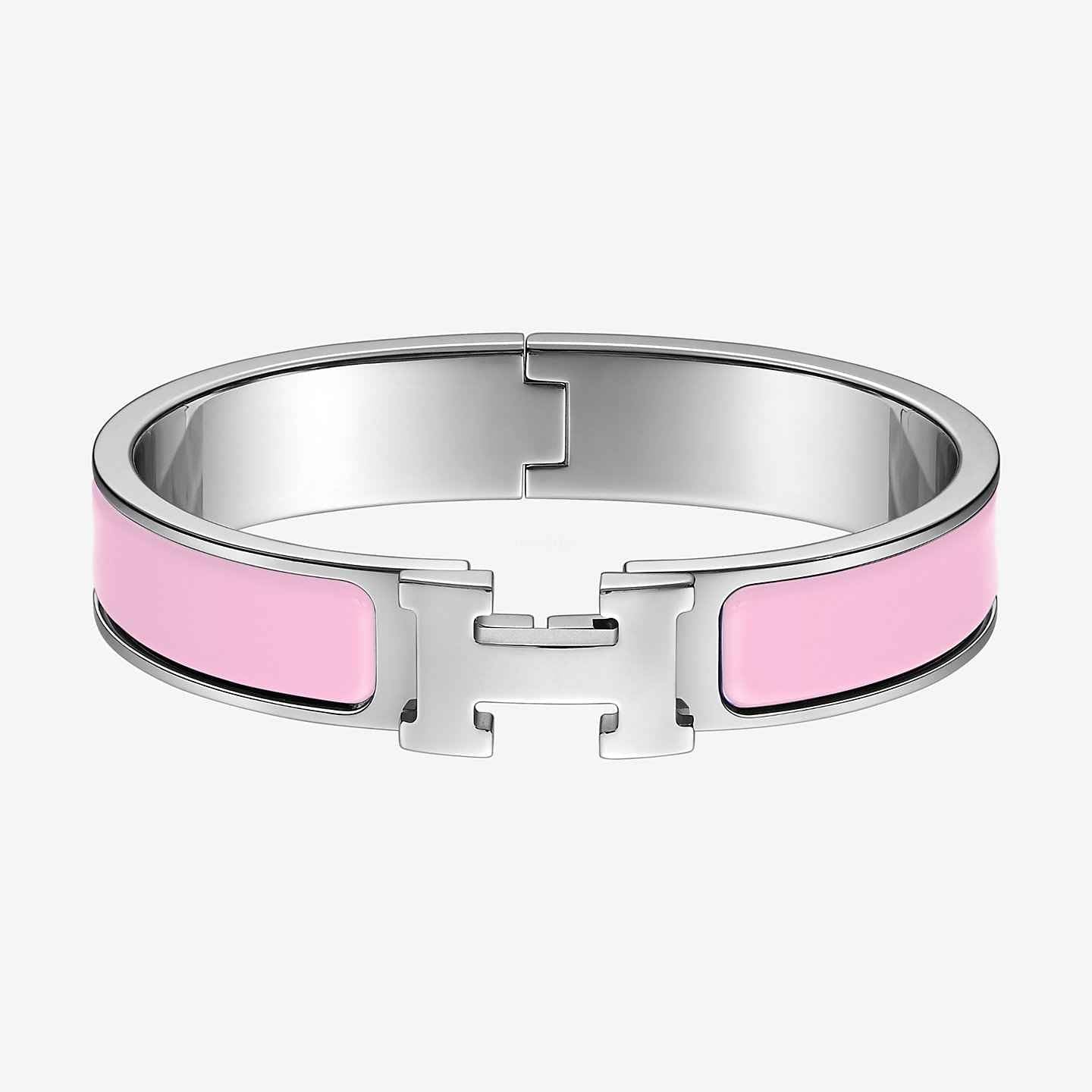 18K Hermes Clic Pink Bracelet