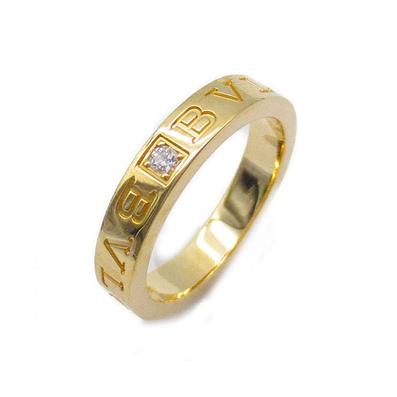 18K Bvlgari Yellow Gold Diamond Ring
