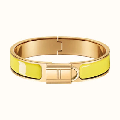 18K Hermes Clic Cadenas Yellow Bracelet
