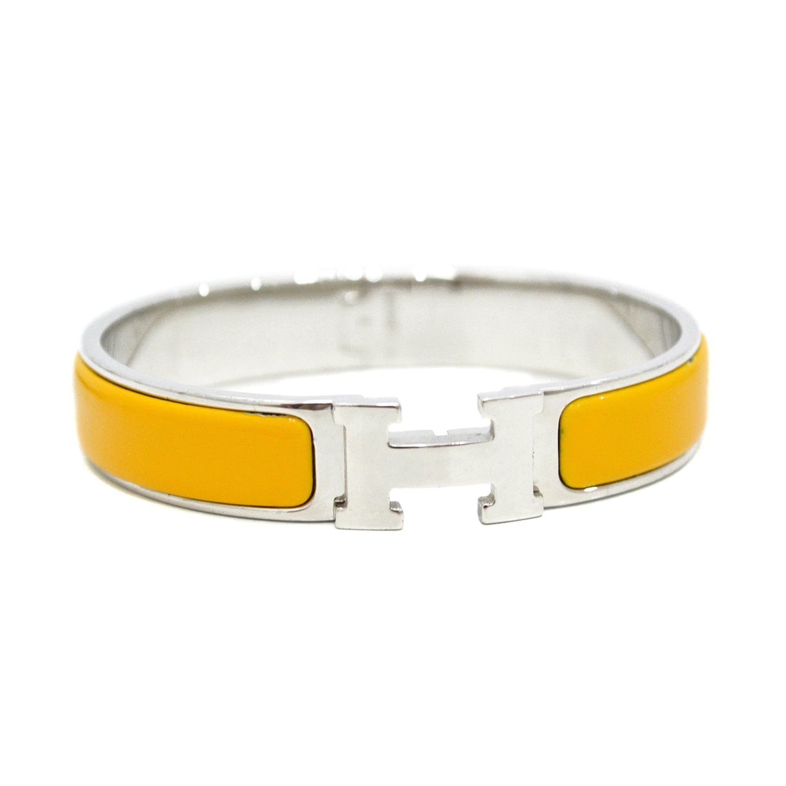 18K Hermes Clic Yellow Bracelet