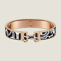 18K Hermes Clic Panoplie Equestre Black Bracelet
