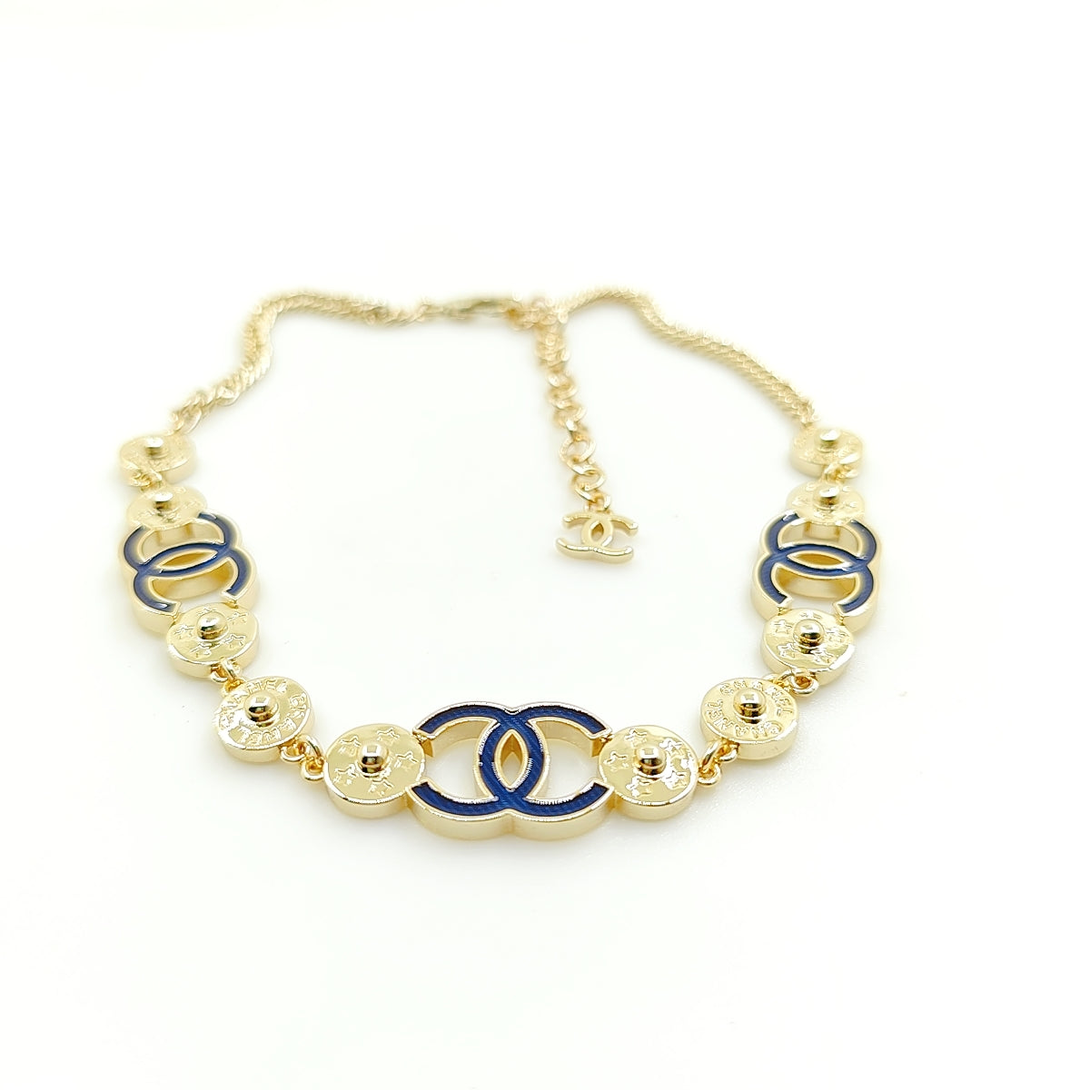 18K Chanel Blue Choker Necklace
