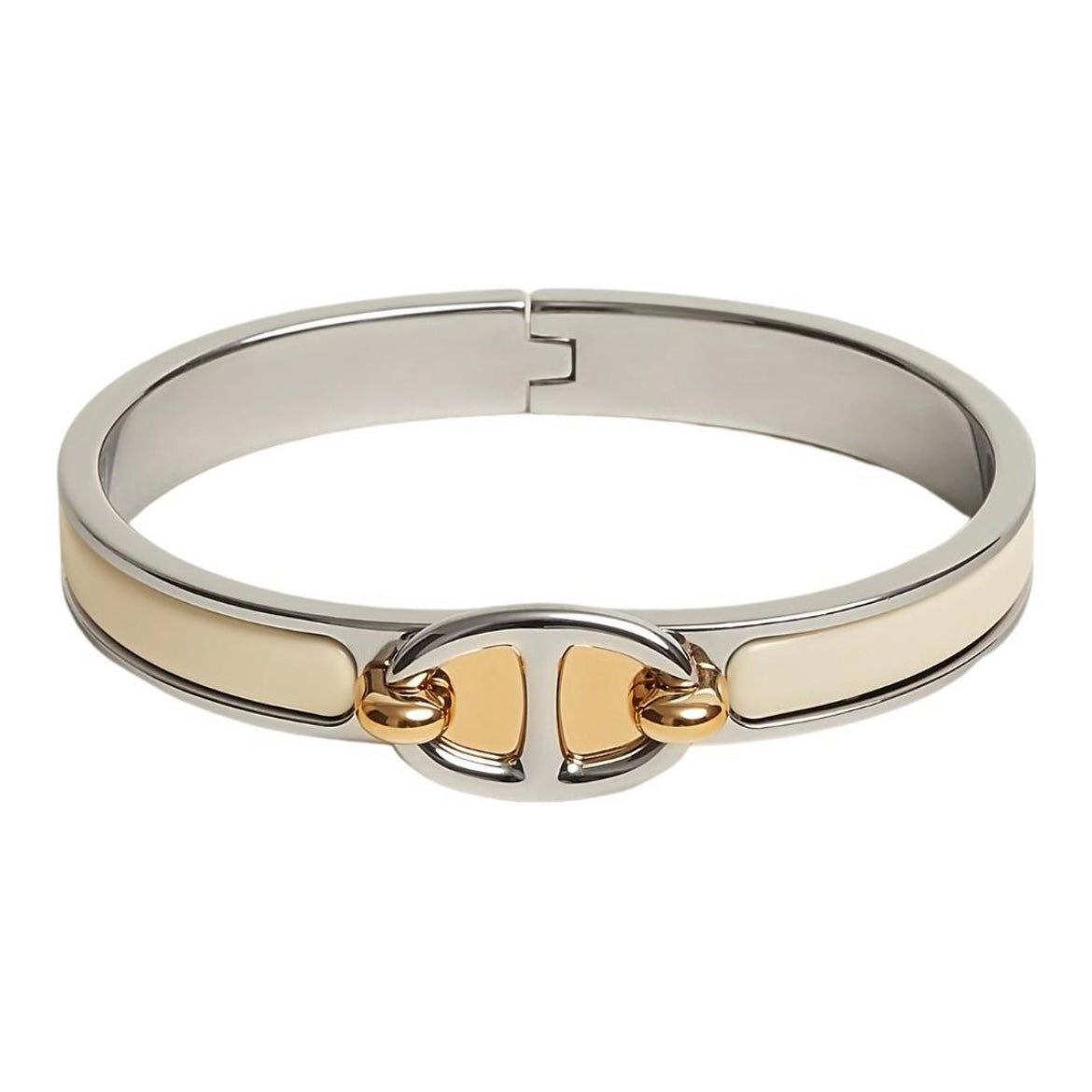 18K Hermes Mini Clic Chaine D'ancre Bracelet