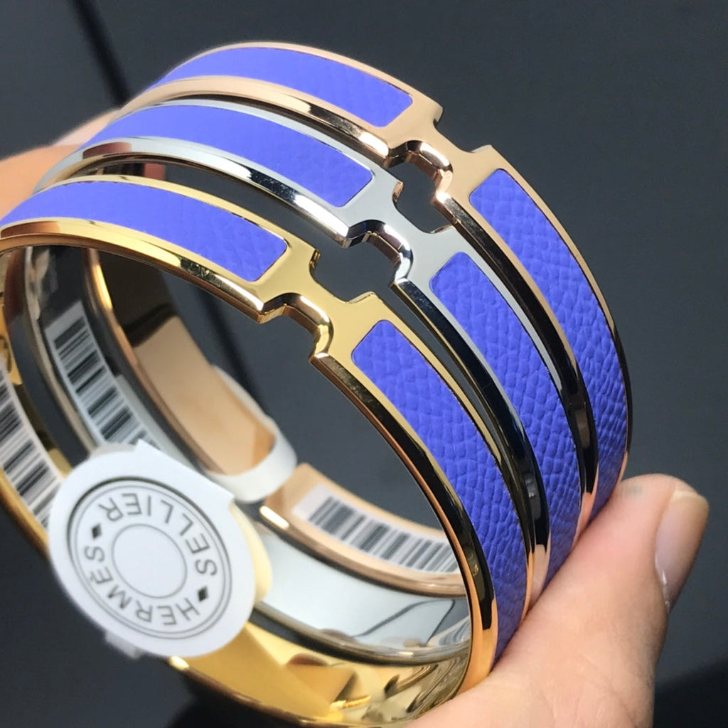 18K Hermes Olympe Light Purple Bracelet