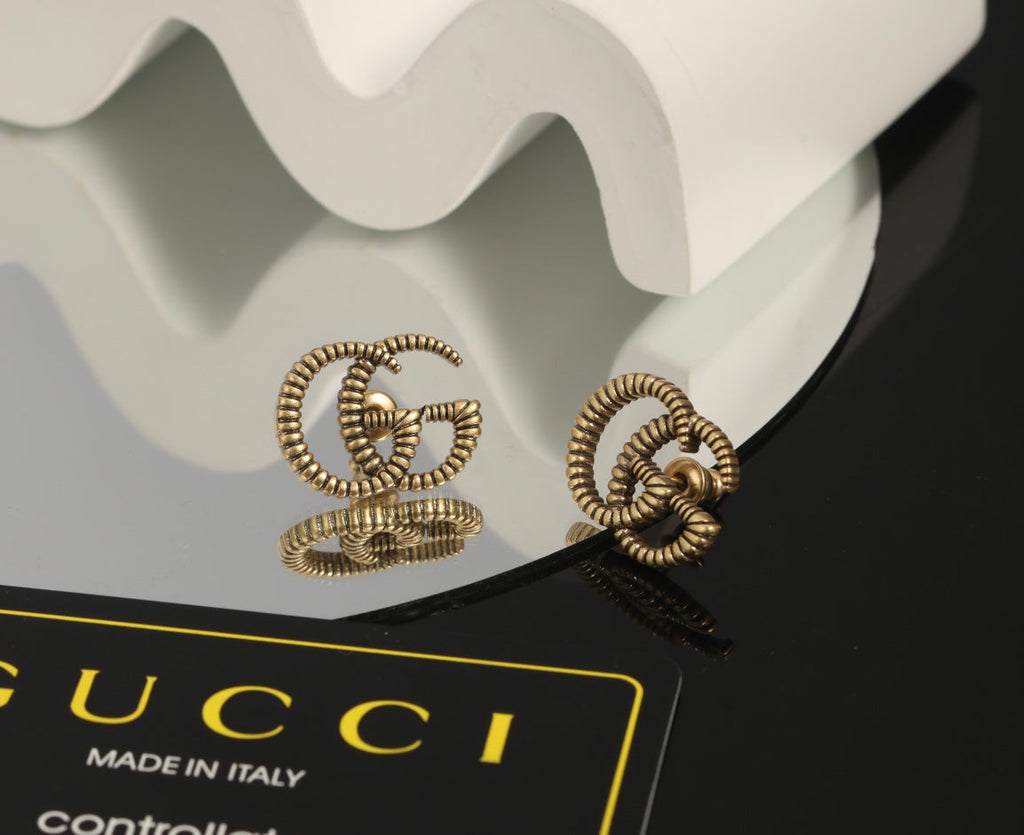 18K Gucci Double Earrings
