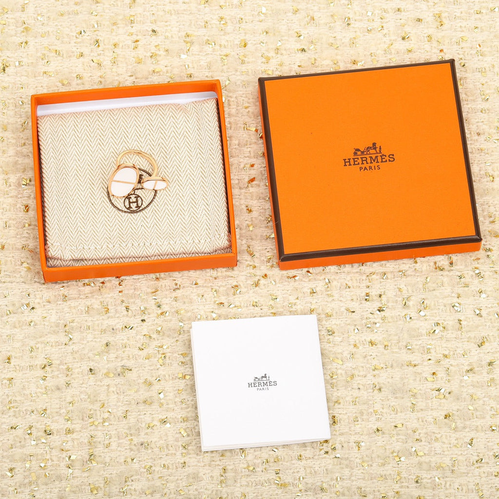 18K Hermes Chaine D'ancre Verso Large Ring