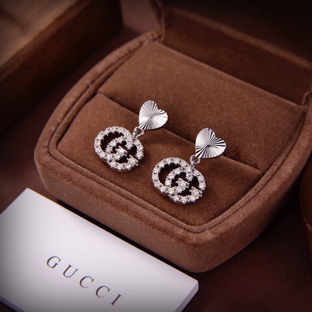 18K Gucci Double Running Earrings