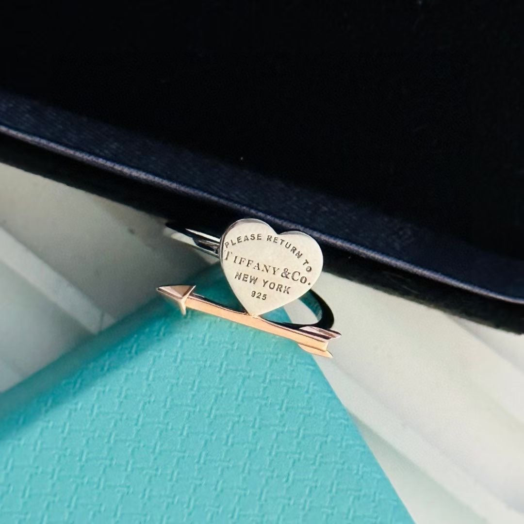 18K Tiffany Return to Lovestruck Heart Tag Ring