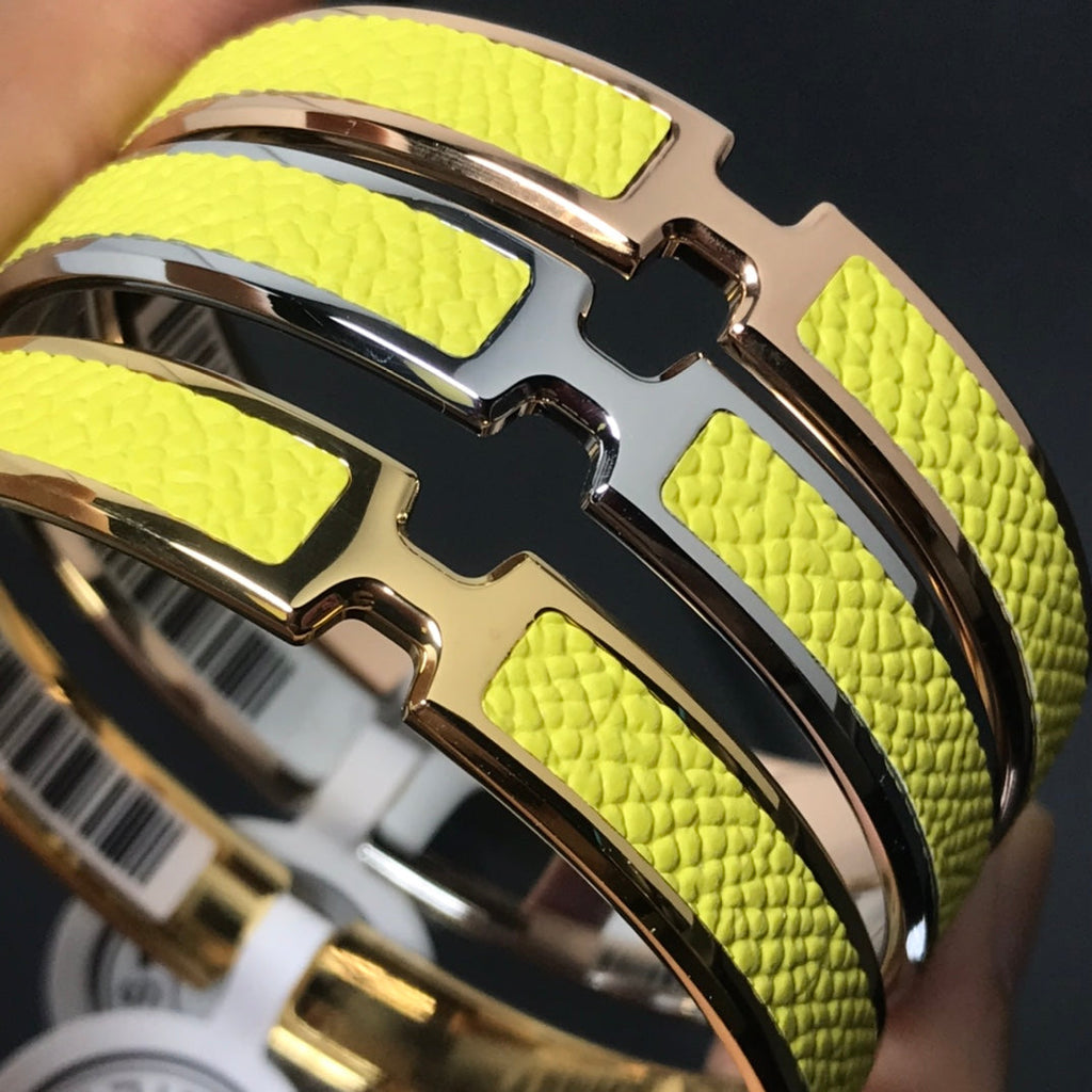 18K Hermes Olympe Yellow Bracelet