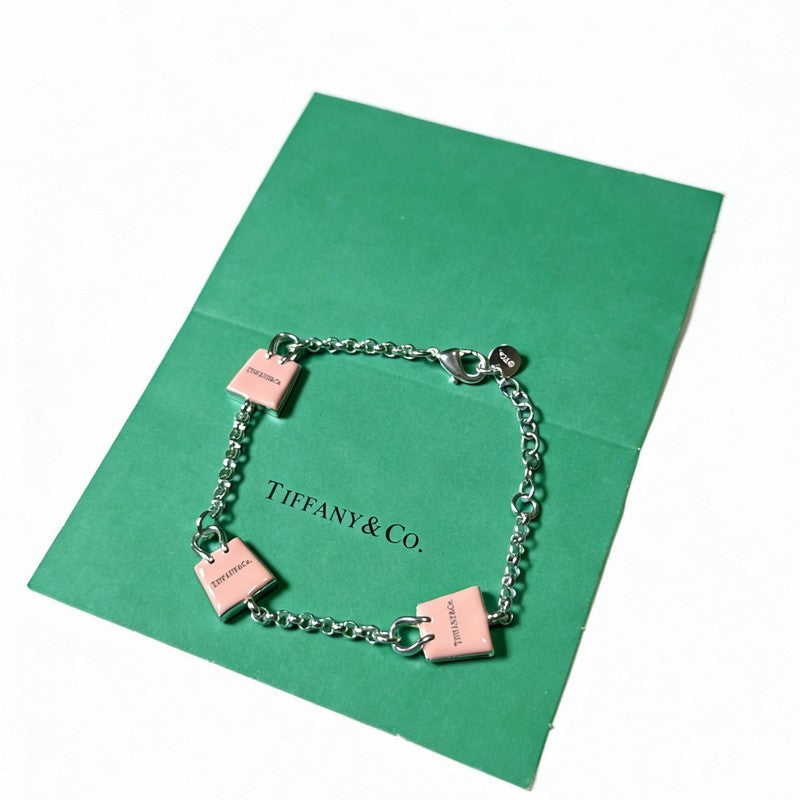 18K Tiffany Return to Pink Bag Bracelet