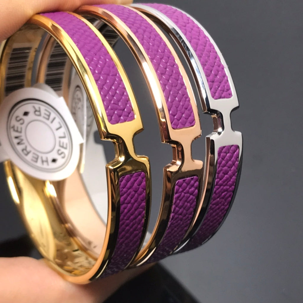 18K Hermes Olympe Purple Bracelet