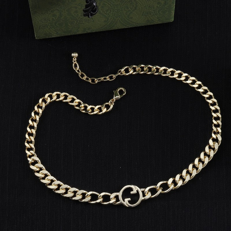 18K Gucci Double Chain Necklace