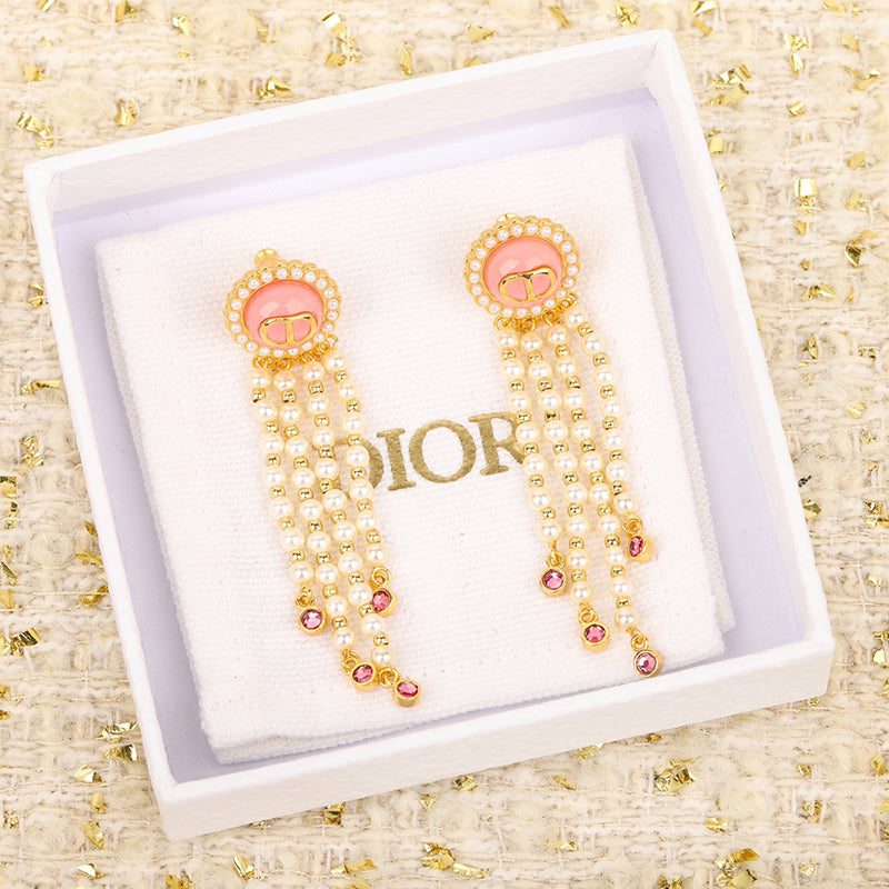 18K Dior Petit Tassel Earrings