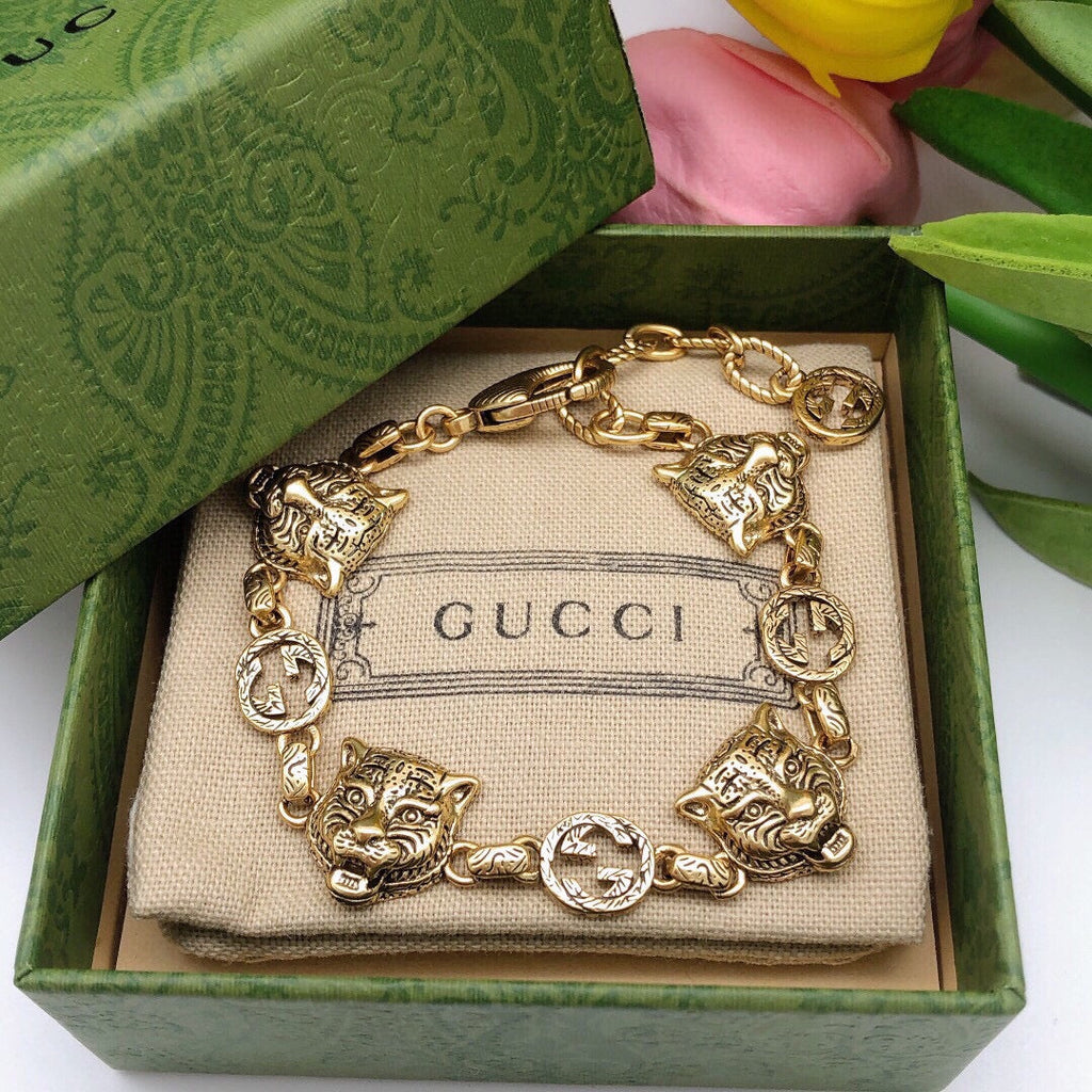 18K Gucci Double Tiger Bracelet