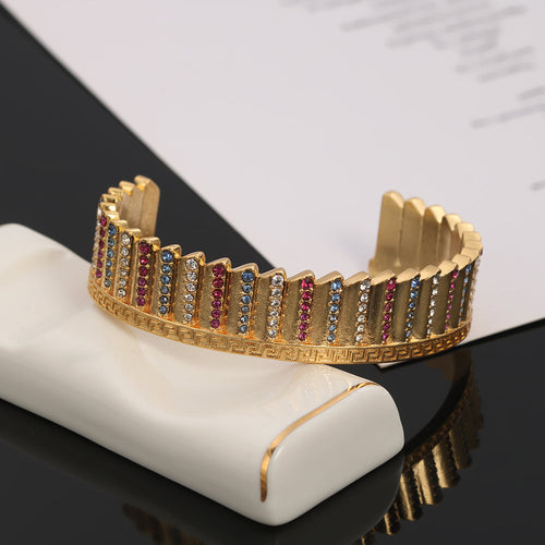 18K Celine Ver Open Cuff Bracelet