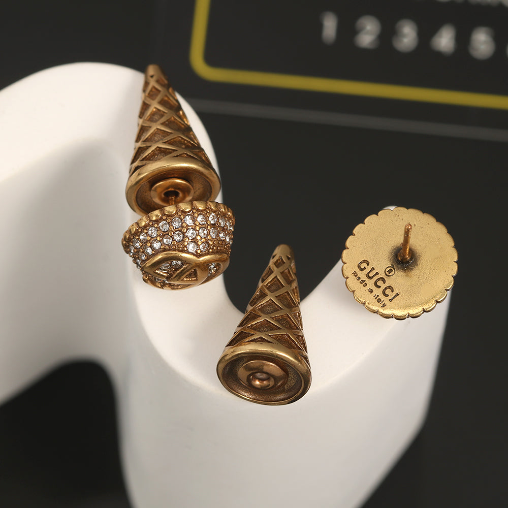 18K Gucci Double Vintage Earrings