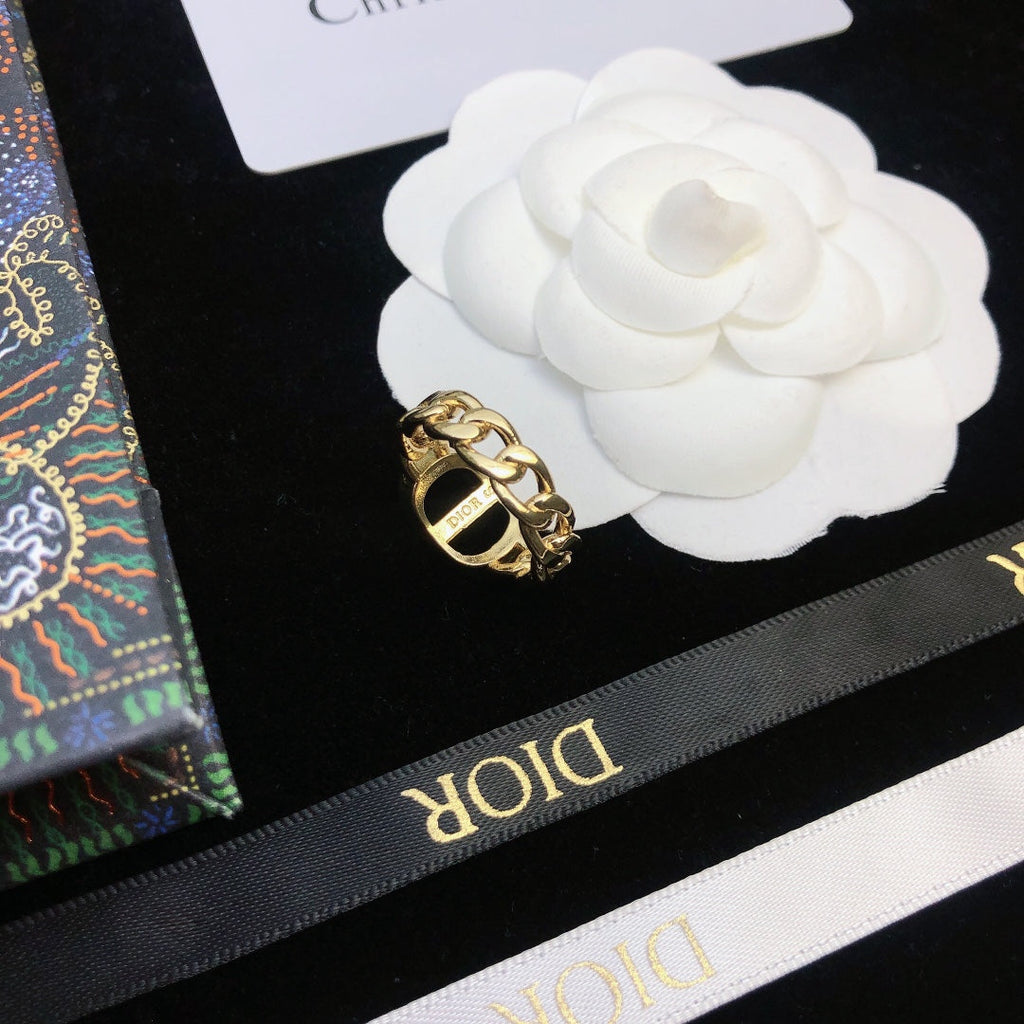 18K Dior Petit Chain Link Ring