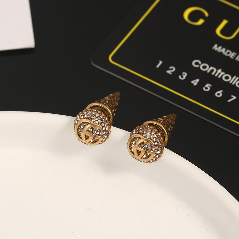 18K Gucci Double Vintage Earrings
