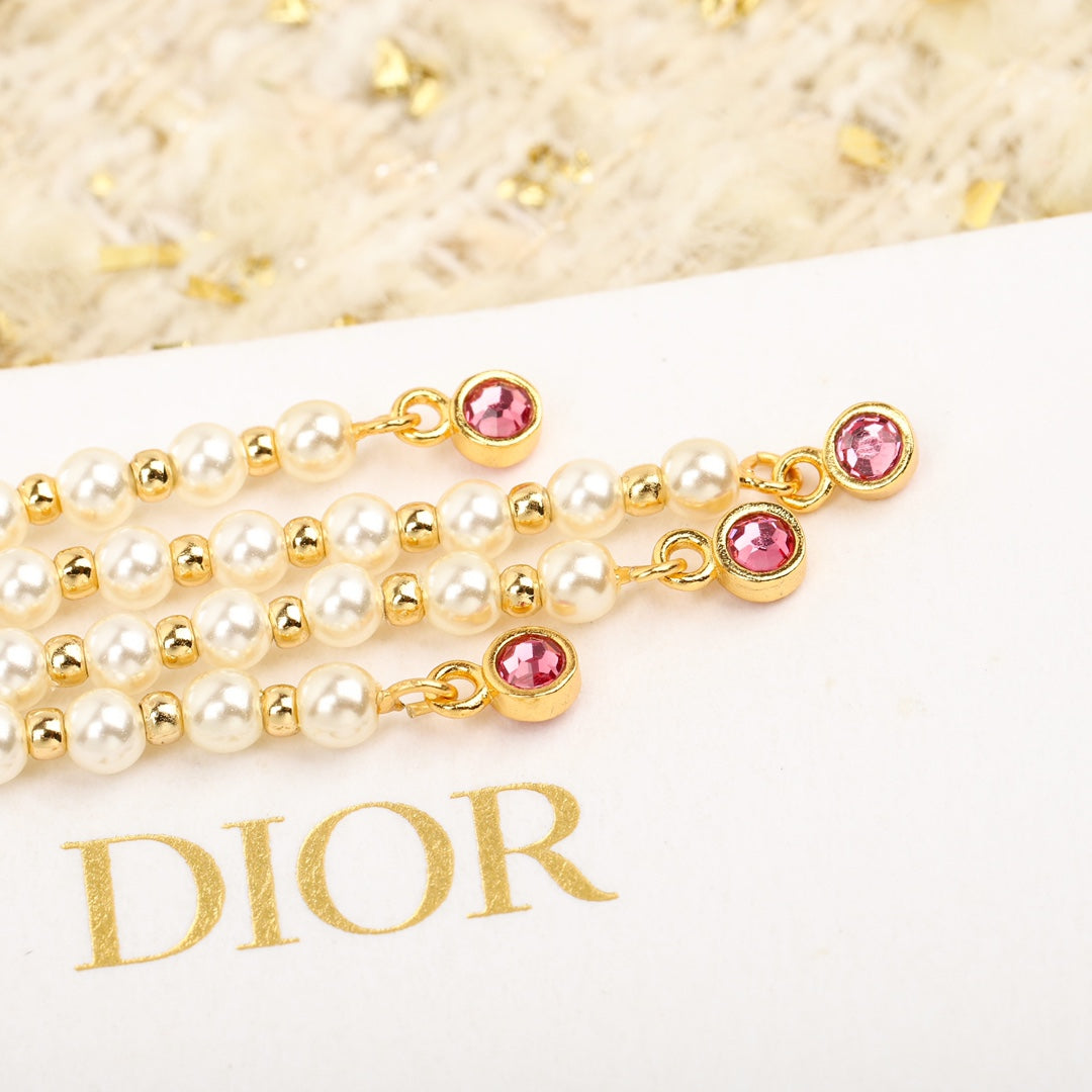 18K Dior Petit Tassel Earrings