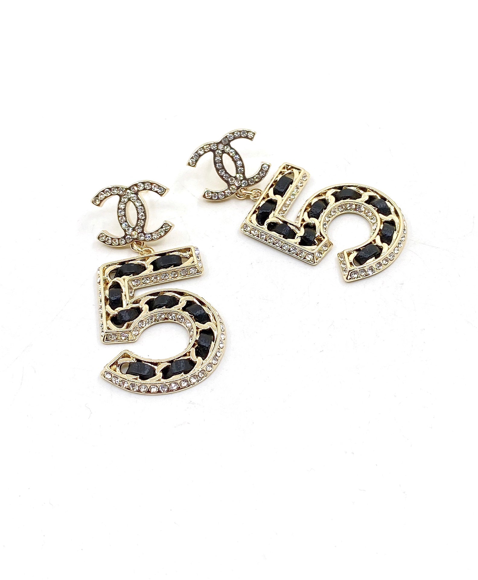 18K Chanel No. 5 Perfume Earrings