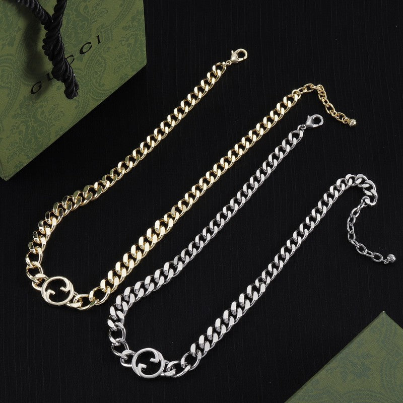 18K Gucci Double Chain Necklace