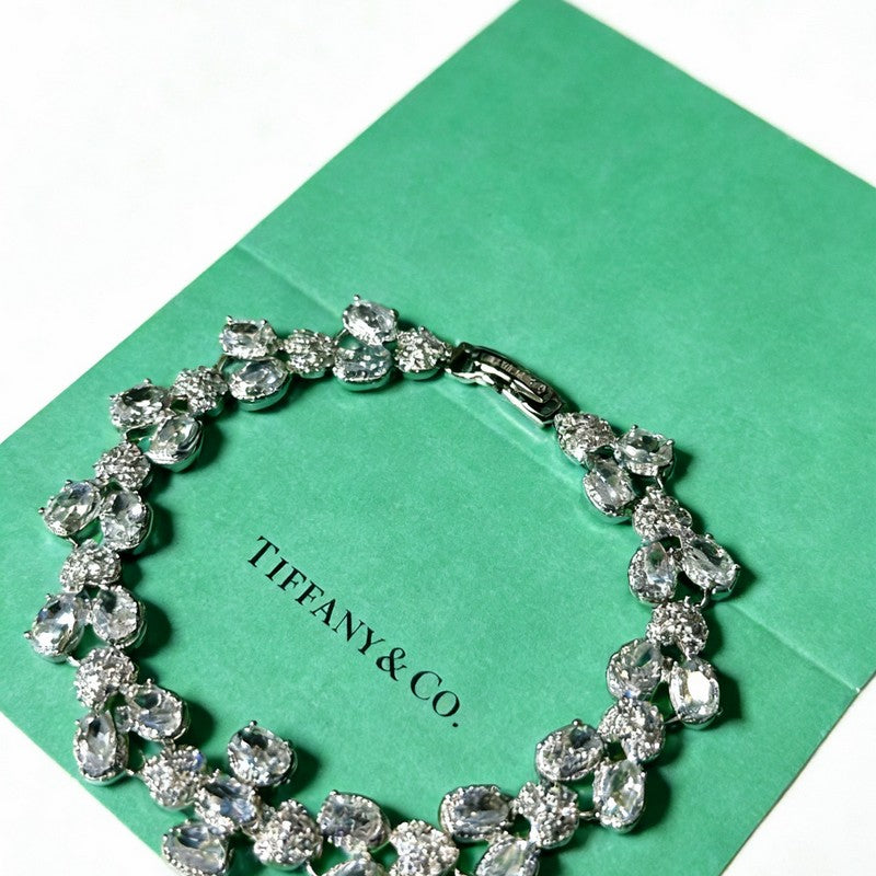 18K Tiffany Return to Crystal Bracelet