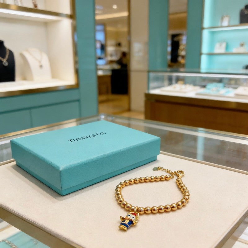 18K Tiffany Return to Tag Bracelet