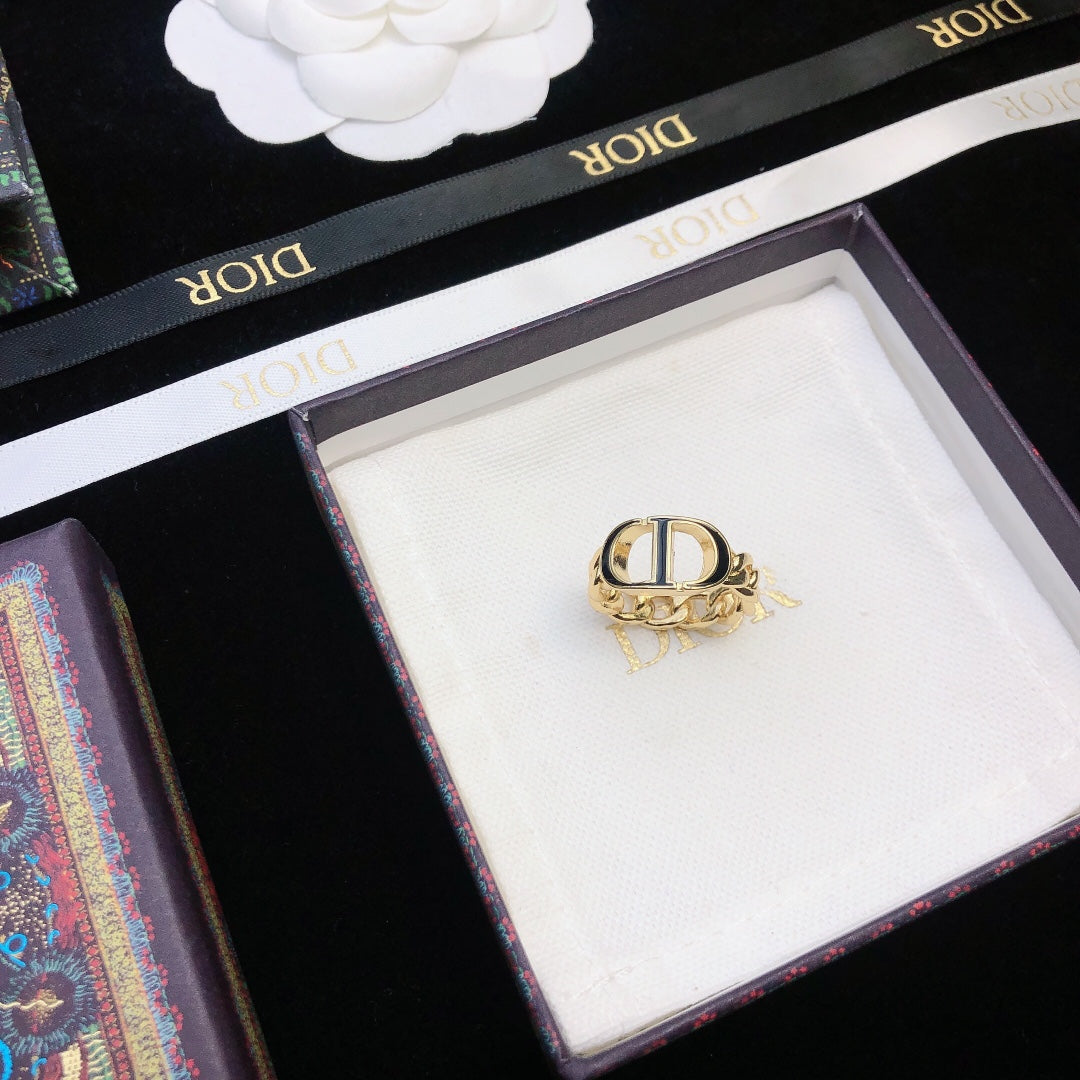 18K Dior Petit Chain Link Ring