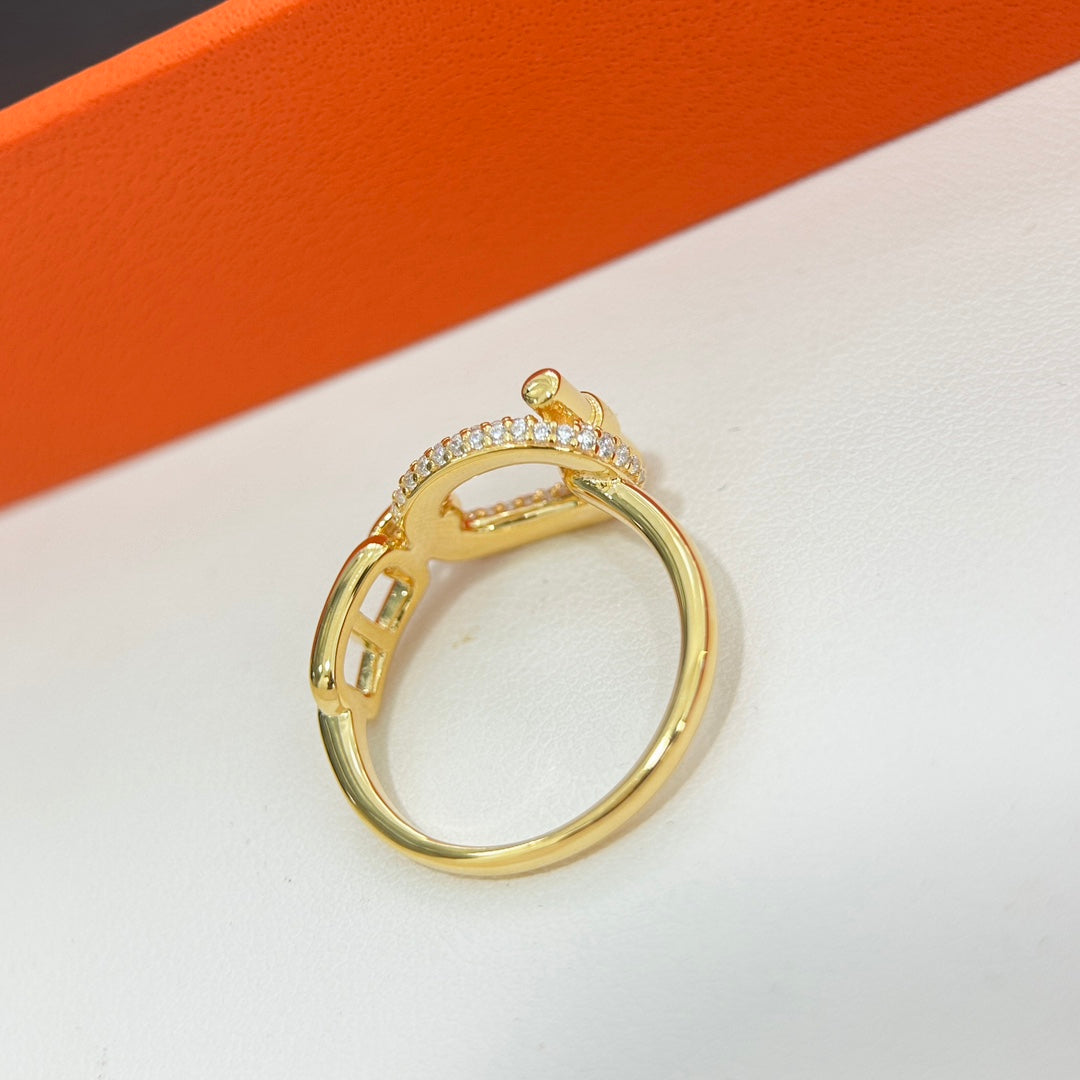 18K Hermes Adage Ring