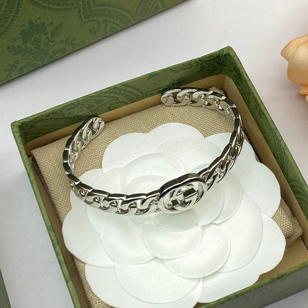 18K Gucci Double Chain Bracelet