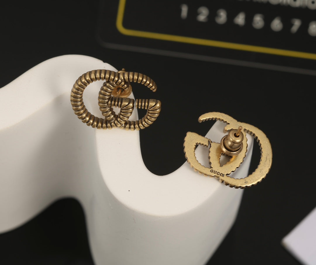 18K Gucci Double Earrings