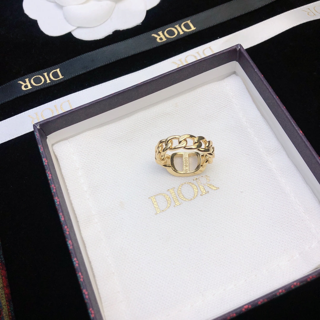 18K Dior Petit Chain Link Ring