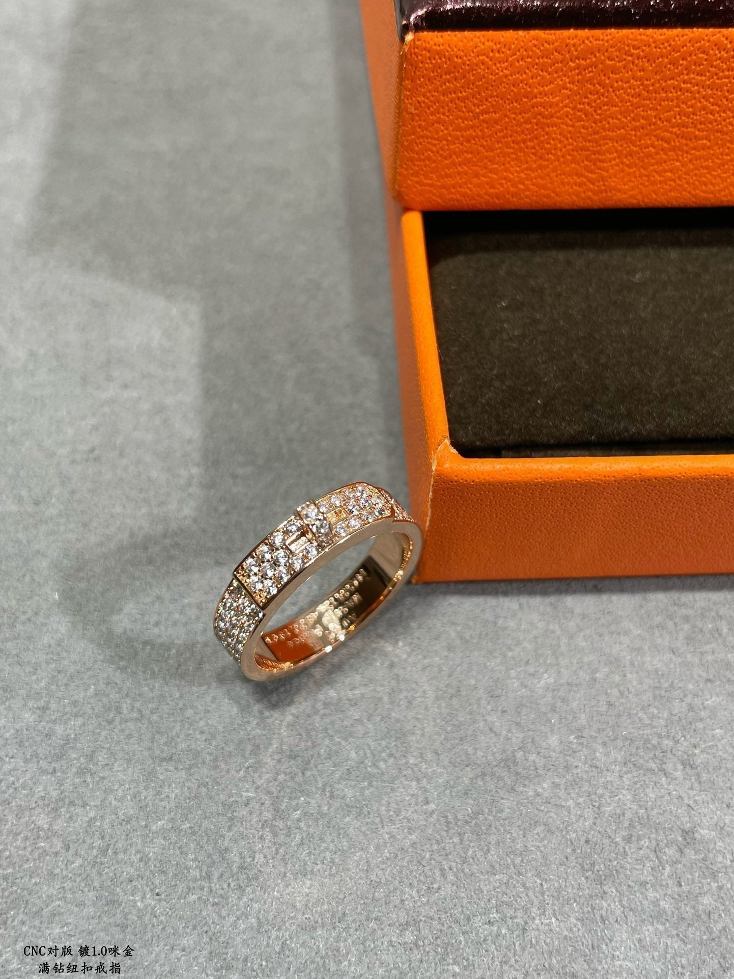 18K Hermes Collier De Chien Diamonds Ring