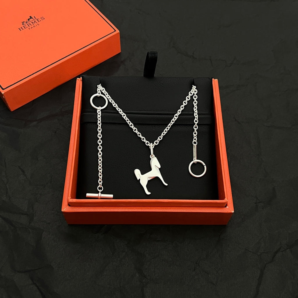 18K Hermes Panache Pendant Necklace