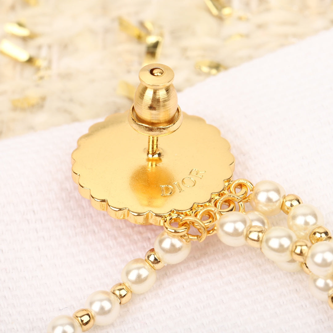 18K Dior Petit Tassel Earrings