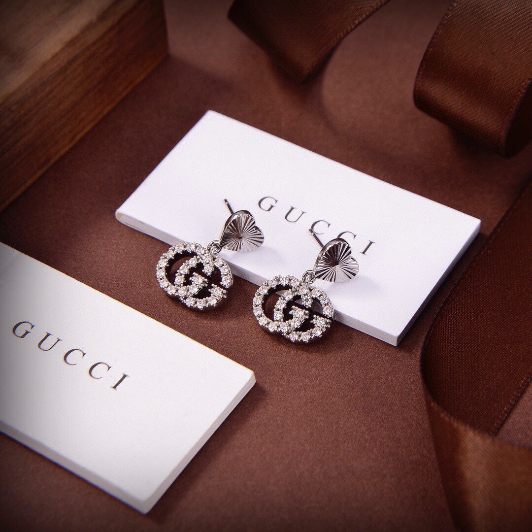 18K Gucci Double Running Earrings