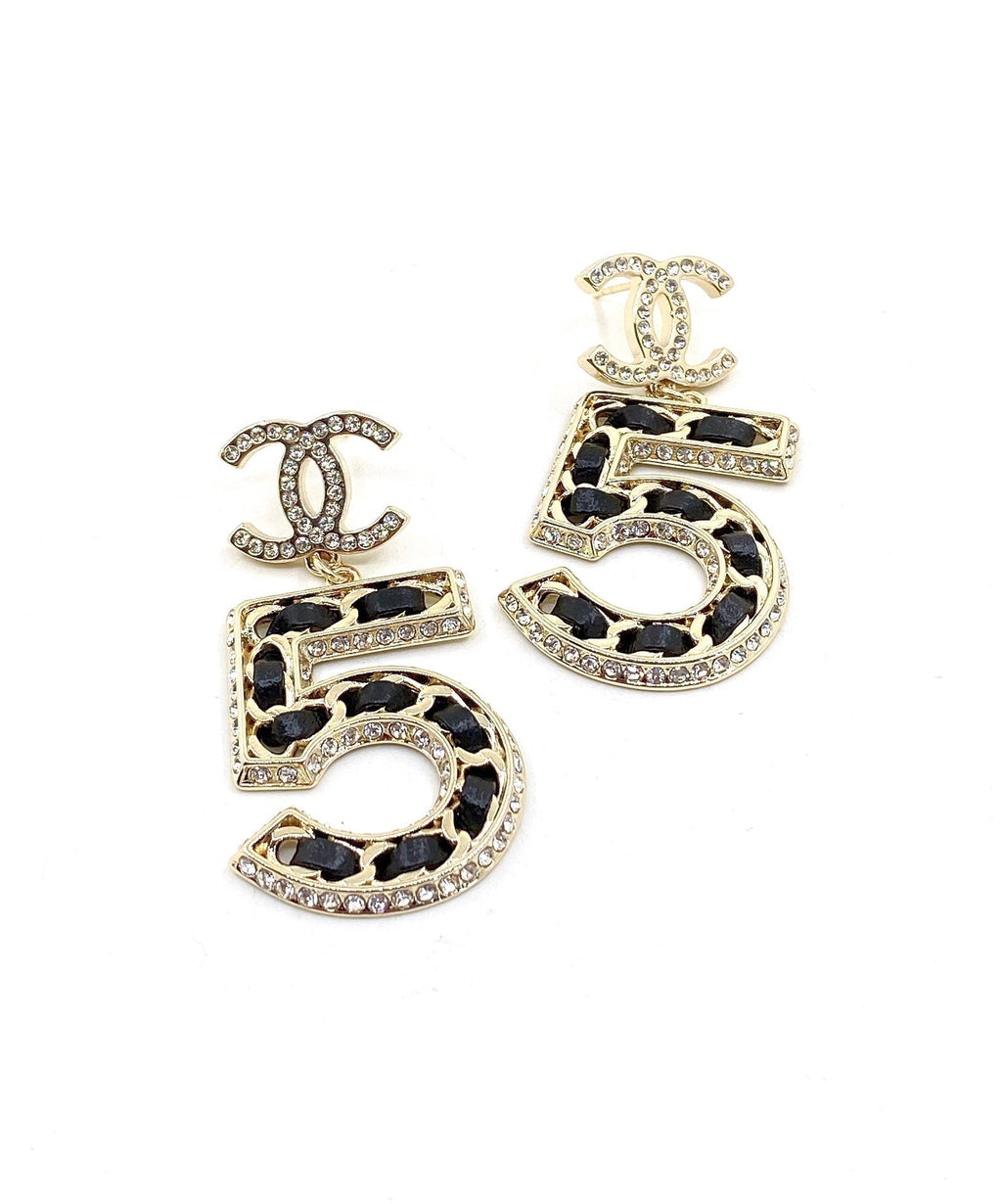18K Chanel No. 5 Perfume Earrings