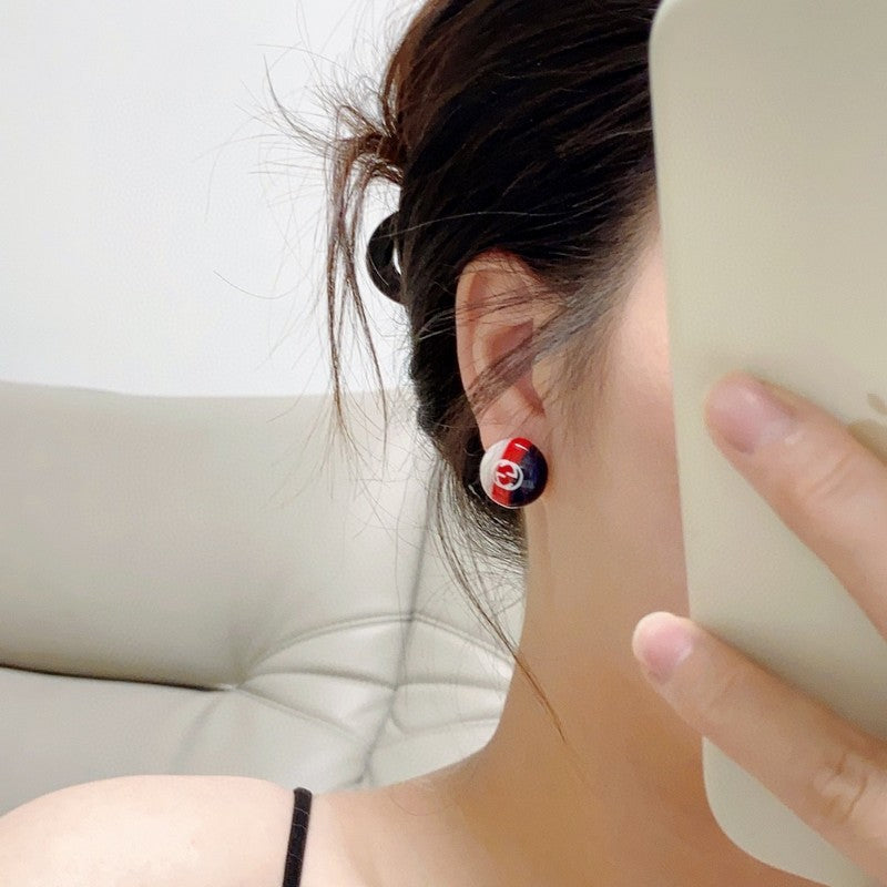 18K Gucci Double Color Earrings