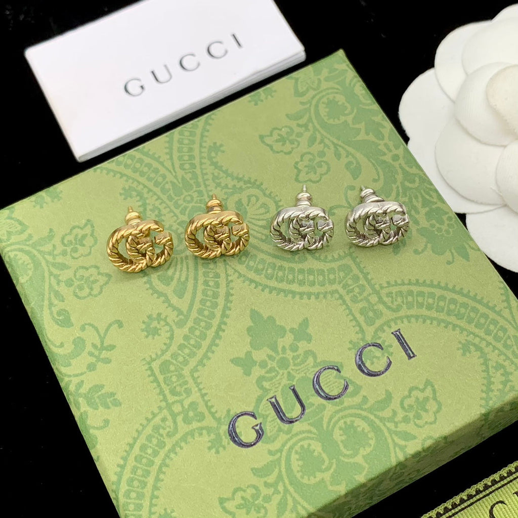 18K Gucci Double Earrings