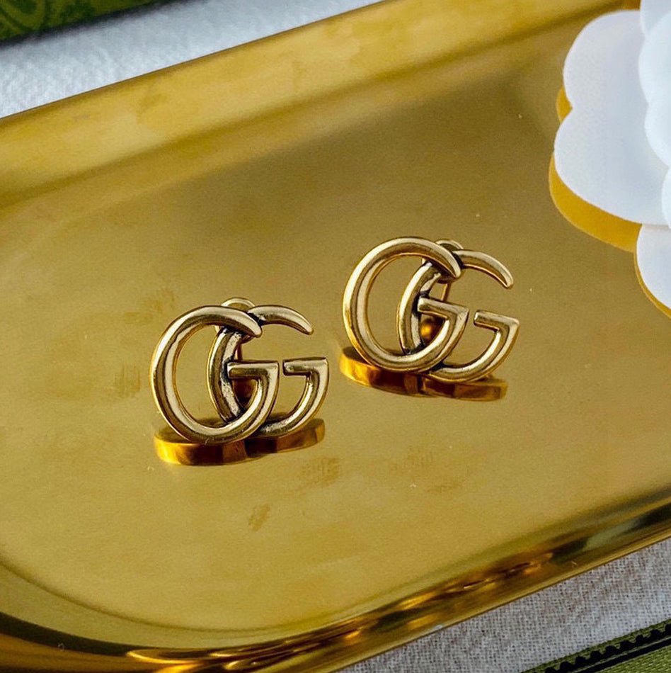 18K Gucci Double Earrings