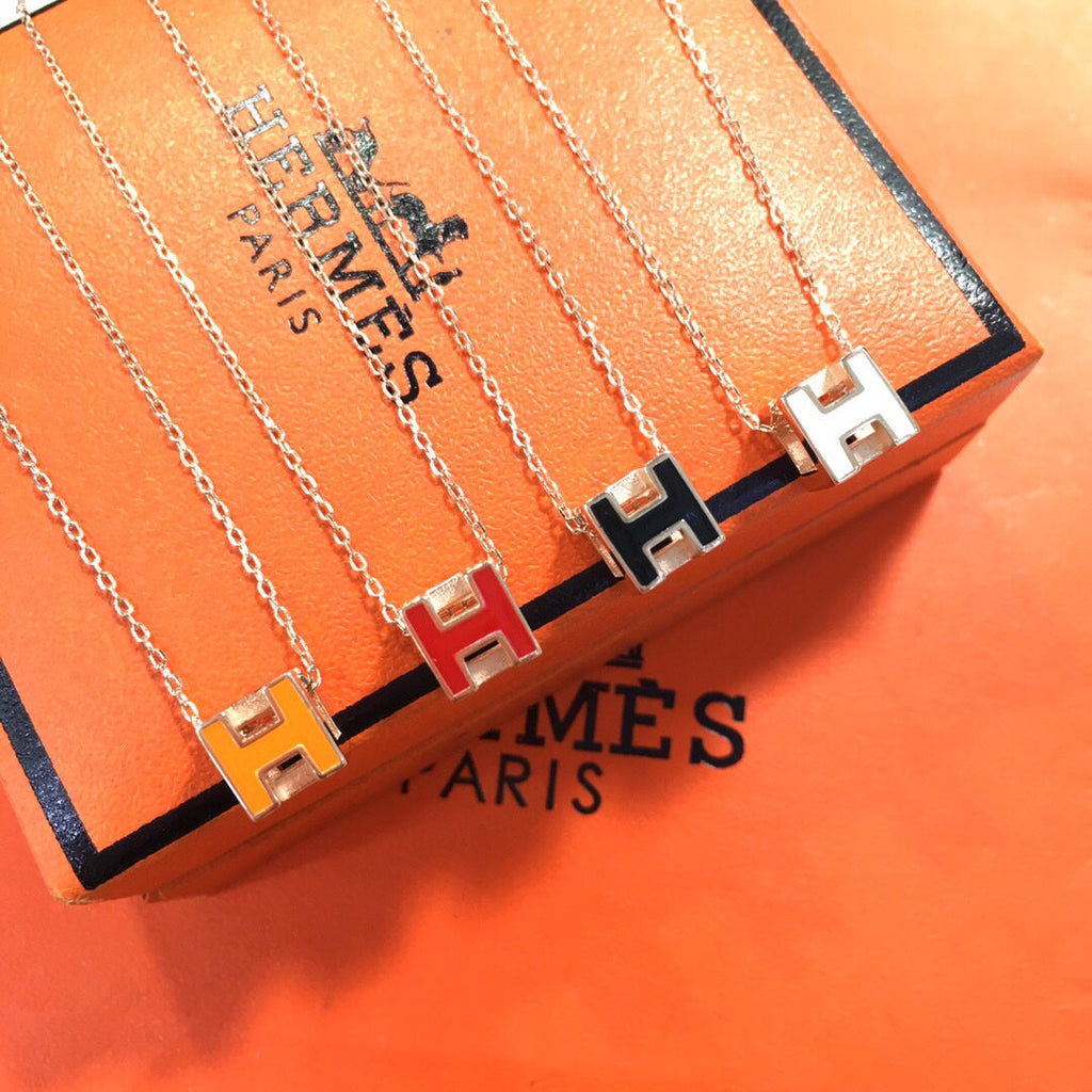 18K Hermes Cage D'H Necklace